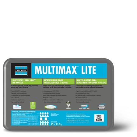 MULTIMAX™ LITE lightweight, Large and Heavy Tile thin-set mortar - Vesta Contractors Desk