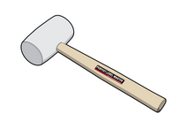 Load image into Gallery viewer, Rubber Mallet - White Latex
